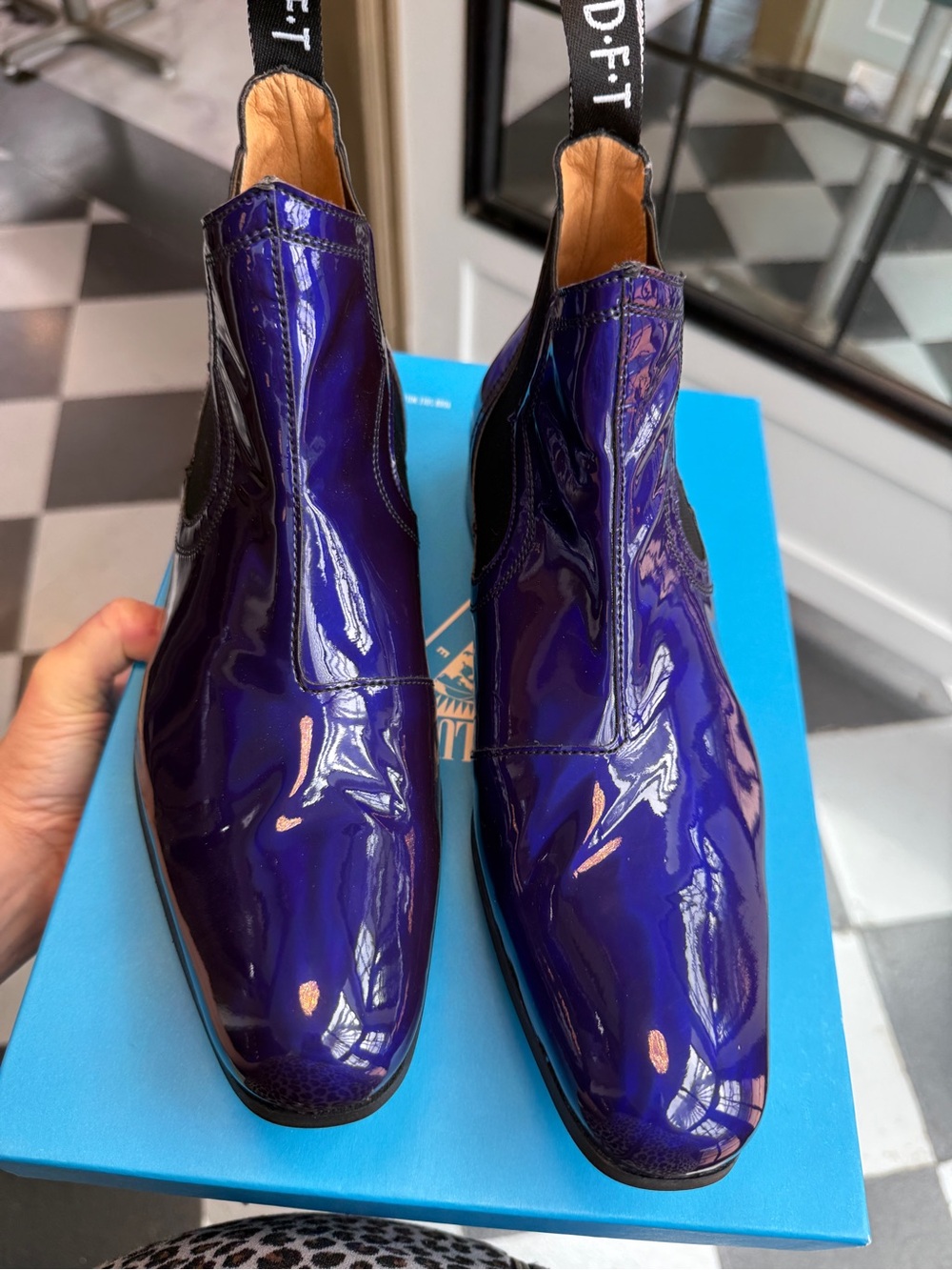 John Fluevog Executor Rigas Chelsea Boots Size 7M - Picture 5 of 14